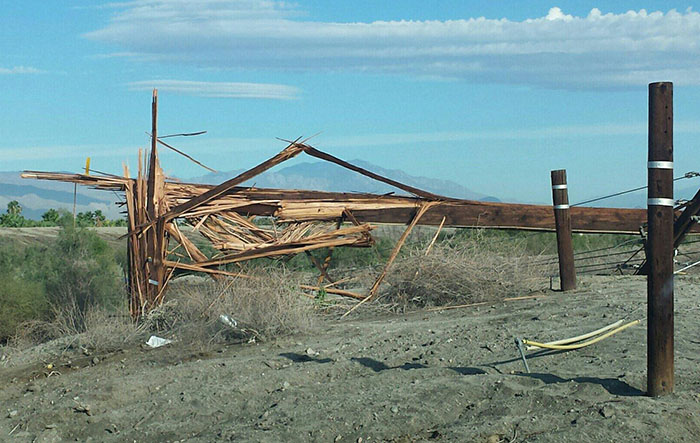 Downed power lines