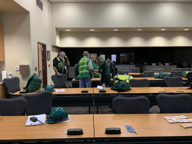 Image of CERT Field Day participants practicing various skills.