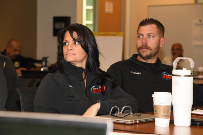 several people in a meeting
