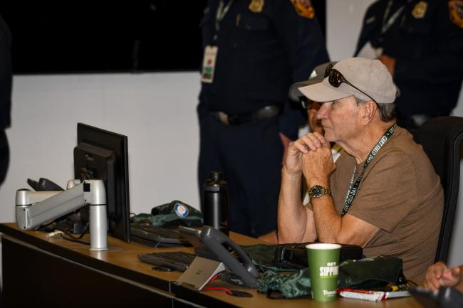 Attendees listen to opening remarks at CERT Field Day.