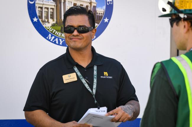 An instructor speaks to CERT memebers